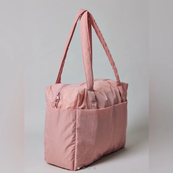 NWT BAGGU Small Cloud Carry-On Bag Rose Tan - Picture 10 of 13